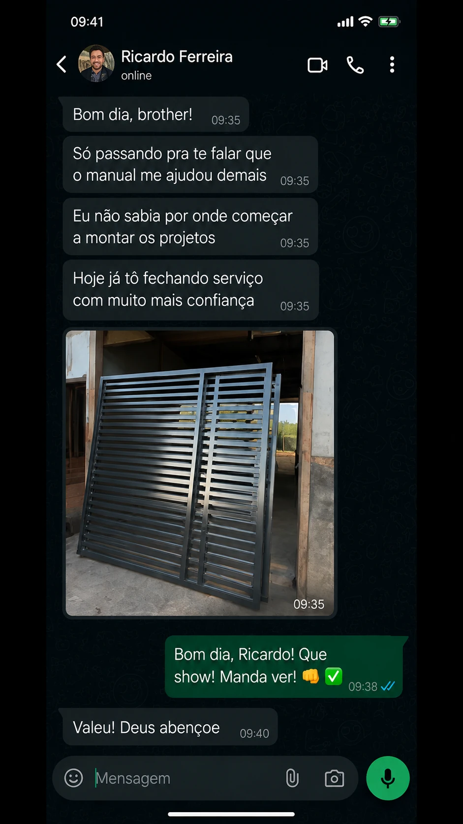 Depoimento de Ricardo Ferreira sobre o Manual do Serralheiro Lucrativo
